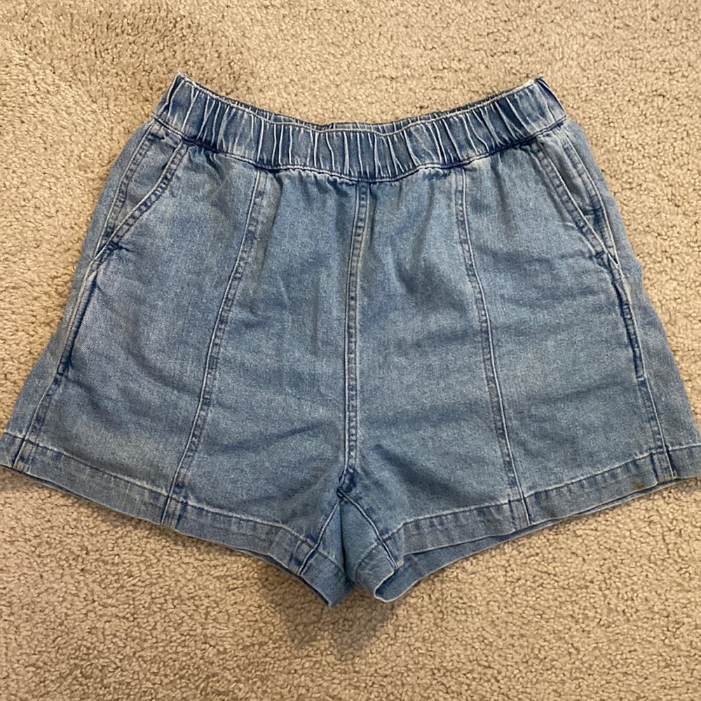 Madewell Baggy Pull-On Jean Shorts
